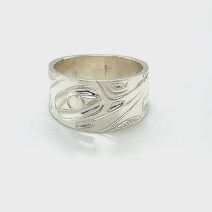 Ring - Sterling Silver - 3/8" - Hummingbird - Size 6