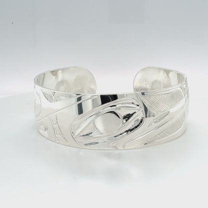 Bracelet - Sterling Silver - 3/4" - Hummingbird