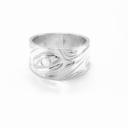 Ring - Sterling Silver - 3/8" - Hummingbird - Size 6