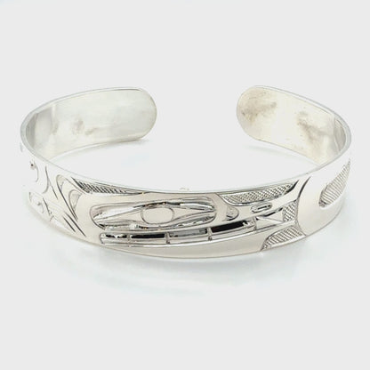 Bracelet - Sterling Silver - 1/2" - Wolf