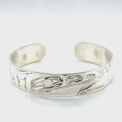 Bracelet - Sterling Silver - 1/2" - Raven