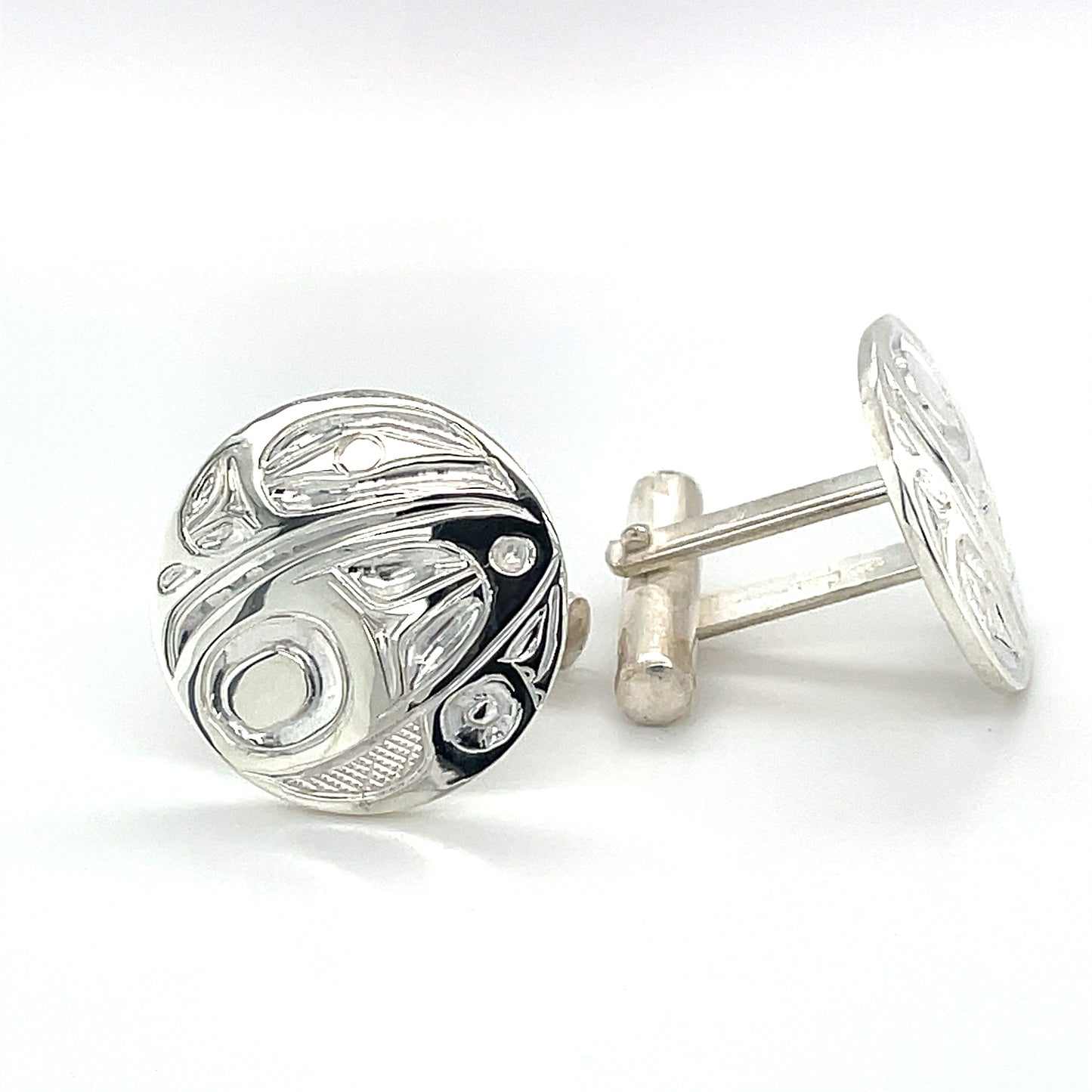 Cufflinks - Round - Raven